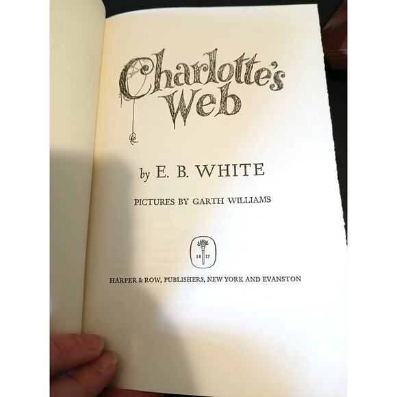 Vintage 1952 Charlotte's Web Book Club Edition Hardcover With Dust Jacket - Picture 3 of 8